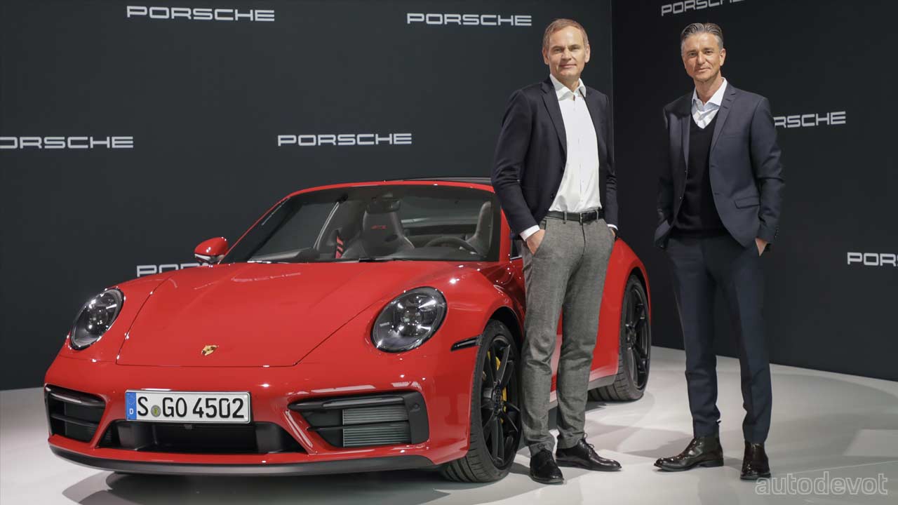 Oliver-Blume-and-Lutz-Meschke-with-Porsche-911-Targa-4-GTS