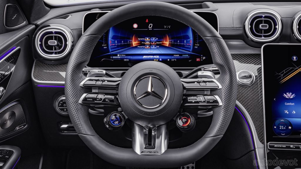 2022-Mercedes-AMG-C-43-4Matic_interior_steering_wheel