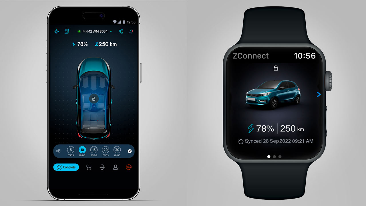 Tata-Tiago-EV-Smart-Watch-Connectivity-and-Zconnect