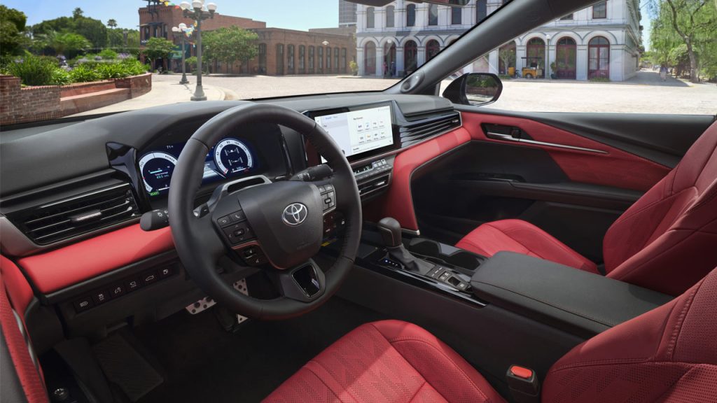 2025-Toyota-Camry-XSE-interior red