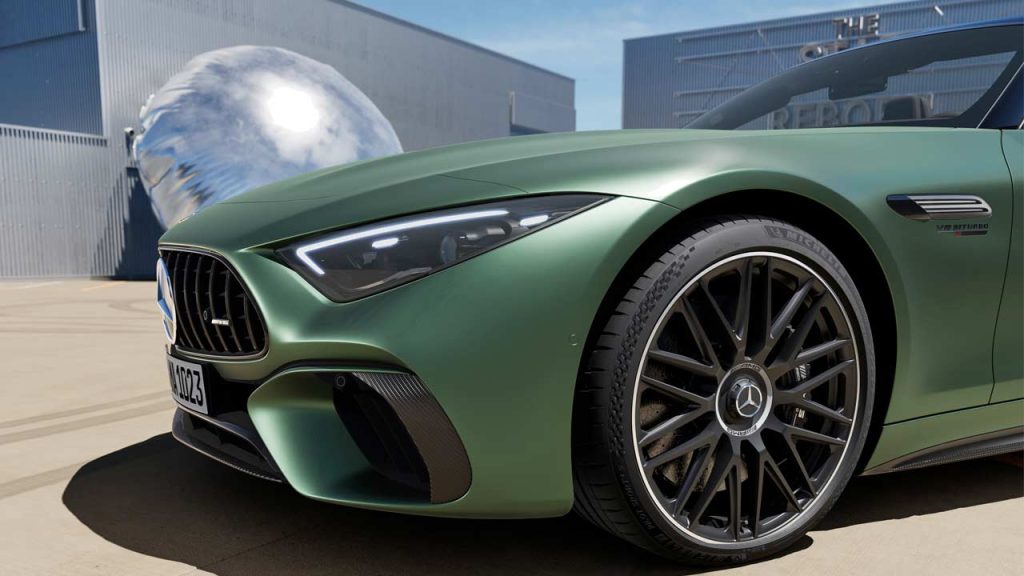 2024-Mercedes-AMG-SL-63-S-E-Performance-headlights-wheels