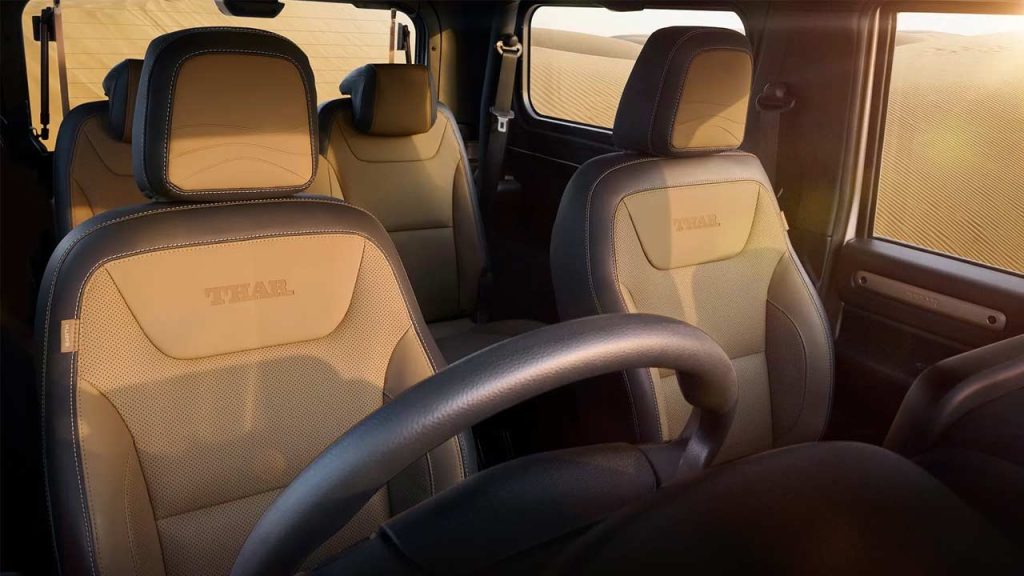 Mahindra-Thar-Earth-Edition-interior-seats