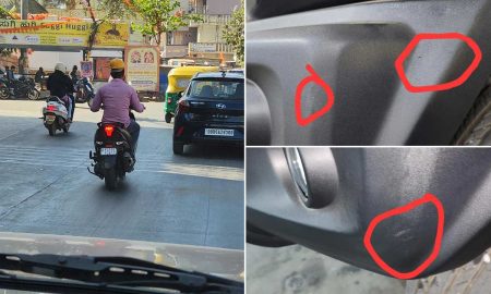 Car-scratches-in-India-by-two-wheeler-chappris