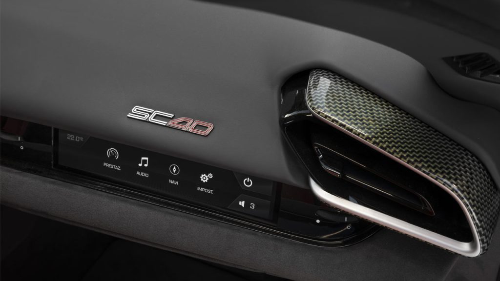 Ferrari-SC40-interior-passenger-display