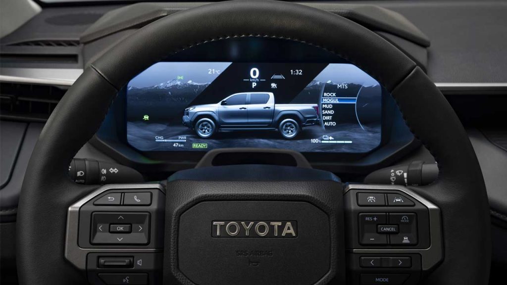 9th-gen-2026-Toyota-HiLux-Electric-interior-digital-cluster
