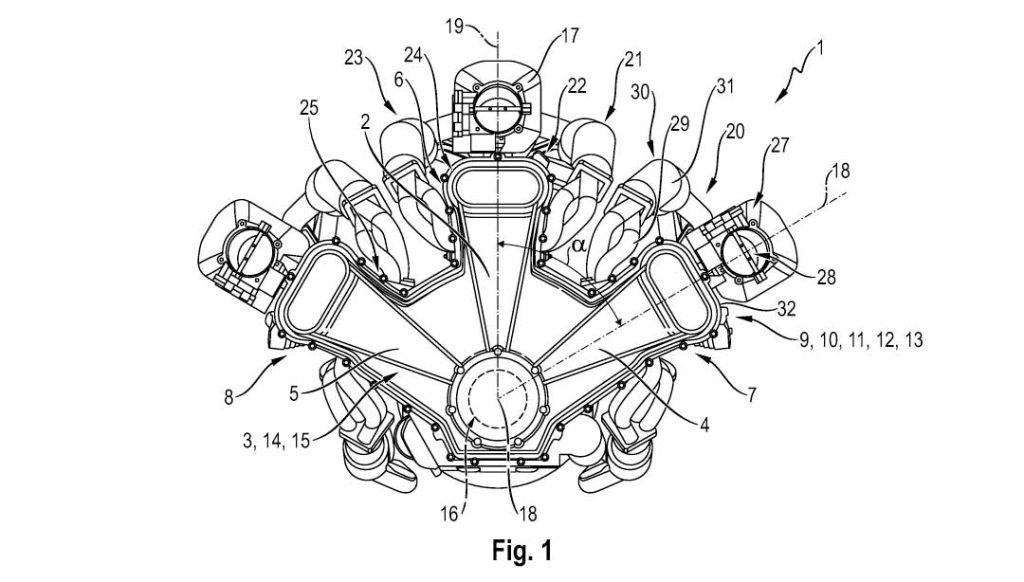 Porsche-W18-Cylinder-engine-patent-drawings